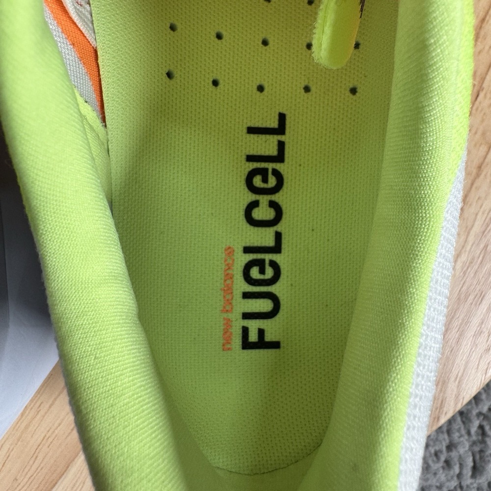 New Balance Fuel Cell Rebel Womens 8.5 Lime Mango Road Running Shoes WFCXLA4 - Picture 10 of 12